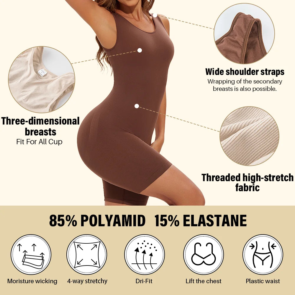 Seamless Body-Shaping Bodysuit