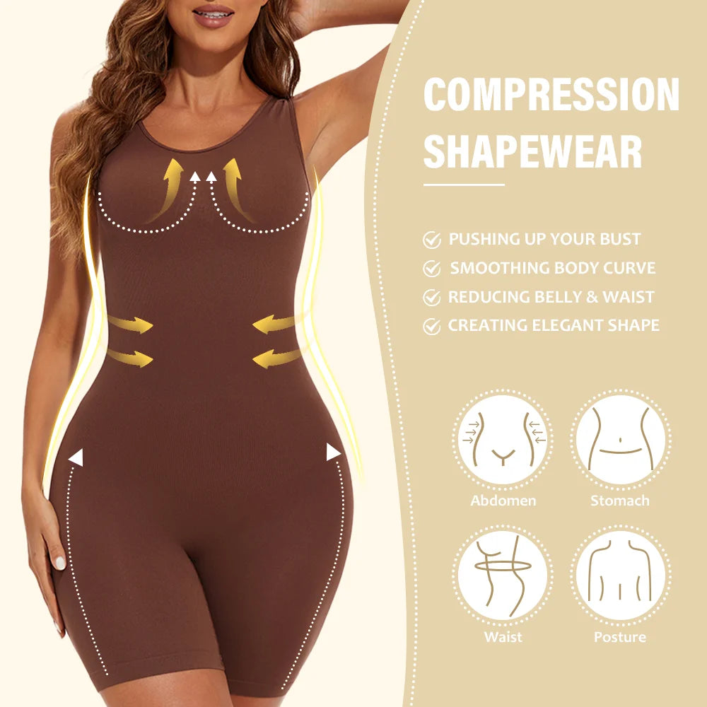 Seamless Body-Shaping Bodysuit